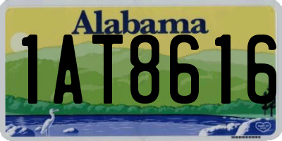 AL license plate 1AT8616