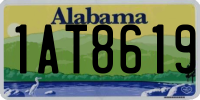 AL license plate 1AT8619