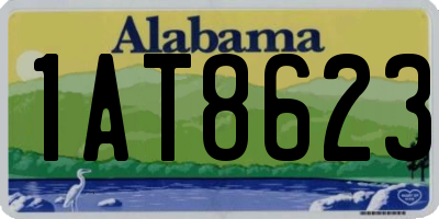 AL license plate 1AT8623