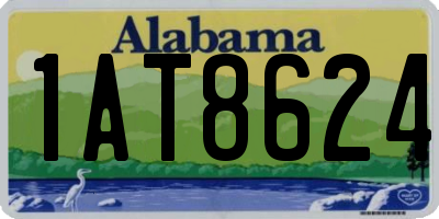 AL license plate 1AT8624