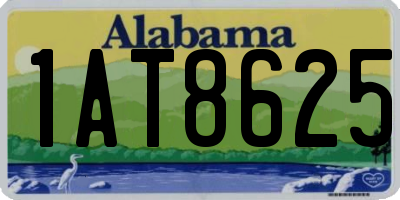 AL license plate 1AT8625