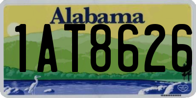 AL license plate 1AT8626