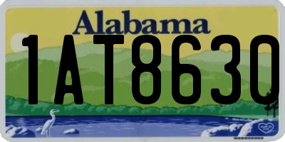AL license plate 1AT8630