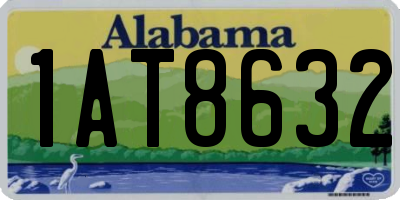 AL license plate 1AT8632