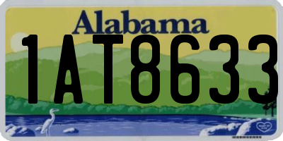 AL license plate 1AT8633