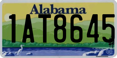 AL license plate 1AT8645