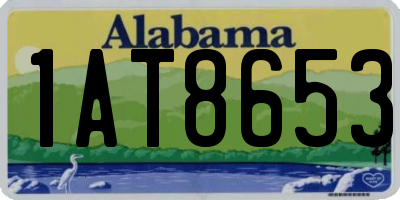 AL license plate 1AT8653
