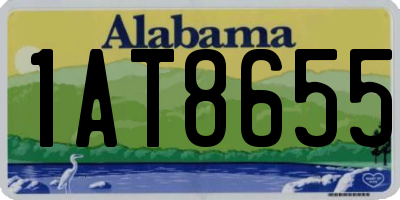 AL license plate 1AT8655