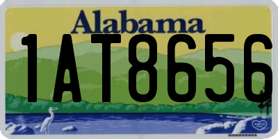 AL license plate 1AT8656