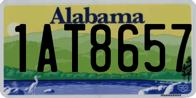 AL license plate 1AT8657