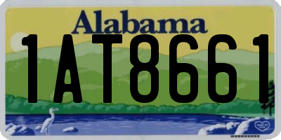 AL license plate 1AT8661