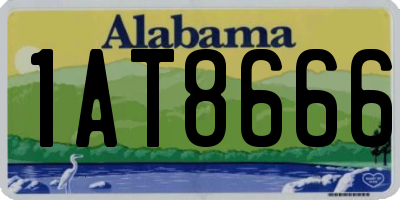 AL license plate 1AT8666