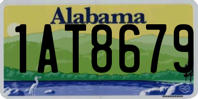 AL license plate 1AT8679