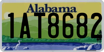 AL license plate 1AT8682