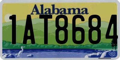 AL license plate 1AT8684