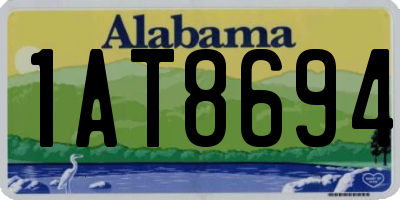 AL license plate 1AT8694