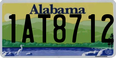 AL license plate 1AT8712