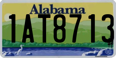 AL license plate 1AT8713