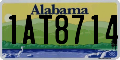 AL license plate 1AT8714