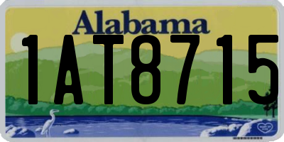 AL license plate 1AT8715