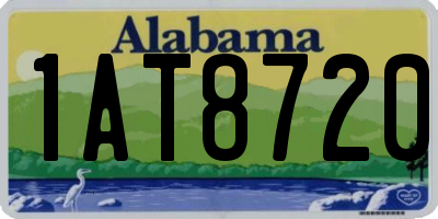 AL license plate 1AT8720