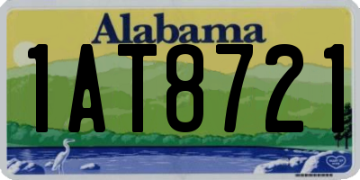 AL license plate 1AT8721