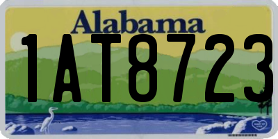 AL license plate 1AT8723
