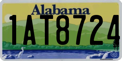 AL license plate 1AT8724