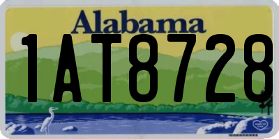 AL license plate 1AT8728