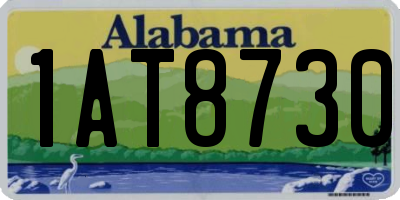 AL license plate 1AT8730