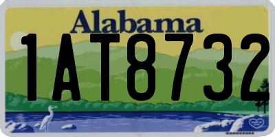 AL license plate 1AT8732