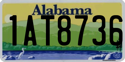 AL license plate 1AT8736
