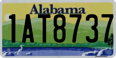 AL license plate 1AT8737
