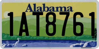 AL license plate 1AT8761
