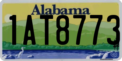 AL license plate 1AT8773