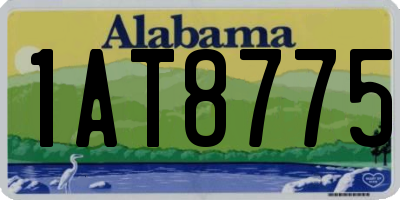 AL license plate 1AT8775