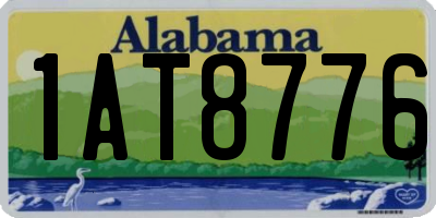AL license plate 1AT8776