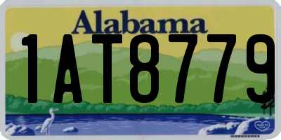 AL license plate 1AT8779