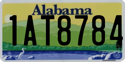 AL license plate 1AT8784
