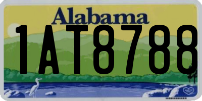 AL license plate 1AT8788