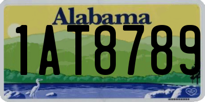 AL license plate 1AT8789