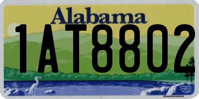 AL license plate 1AT8802