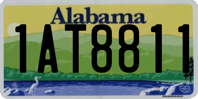 AL license plate 1AT8811