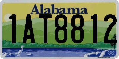 AL license plate 1AT8812