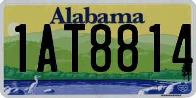 AL license plate 1AT8814