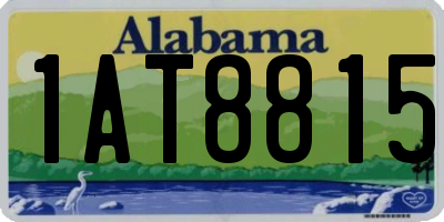 AL license plate 1AT8815