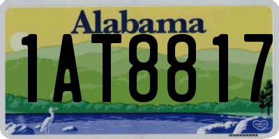 AL license plate 1AT8817