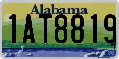 AL license plate 1AT8819