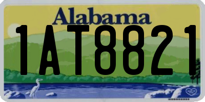 AL license plate 1AT8821