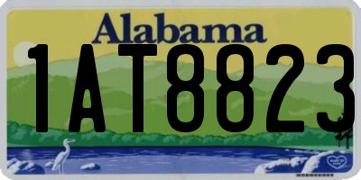 AL license plate 1AT8823